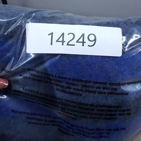 PAUL SMITH Mens Scarf Blue Stripe Cozzy Fuzzy Knit Fringe Hem Logo 11x70 $125 - Picture 7 of 7